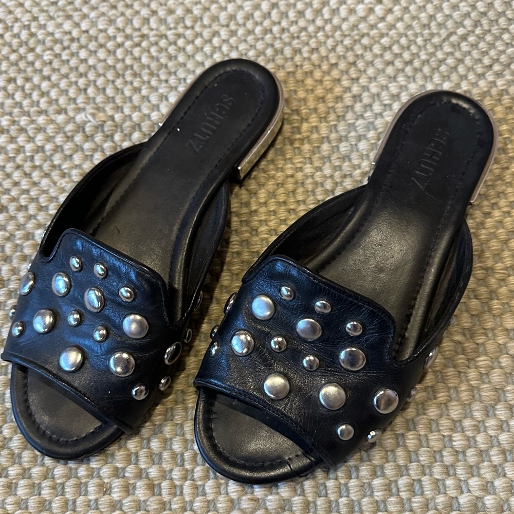 Schutz Sandals | Black | Size 7.5
